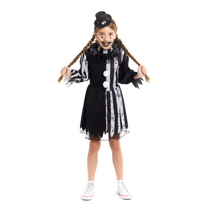Costume da Pagliaccia Macabra per bambina