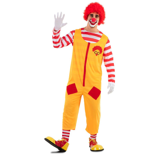 Costume da Clown Burger Giallo per adulto 