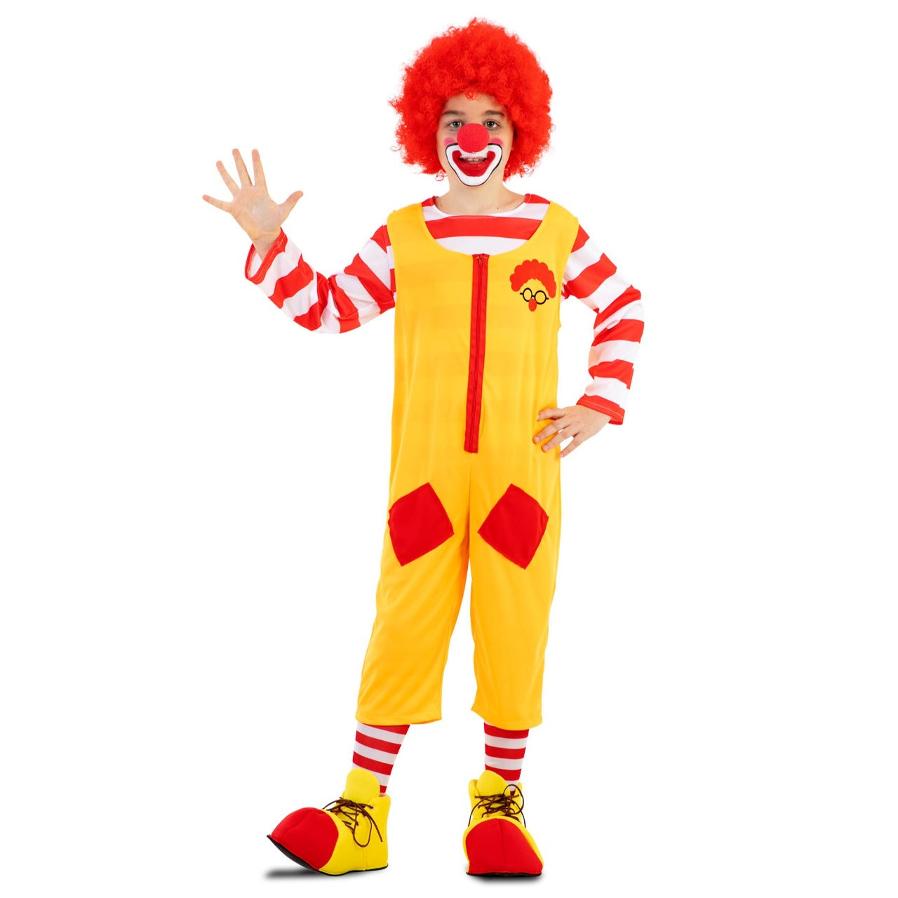 Costume da Pagliaccio Burger Giallo per bambino