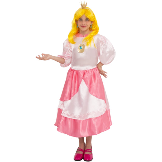 Costume da principessa Peach per bambina