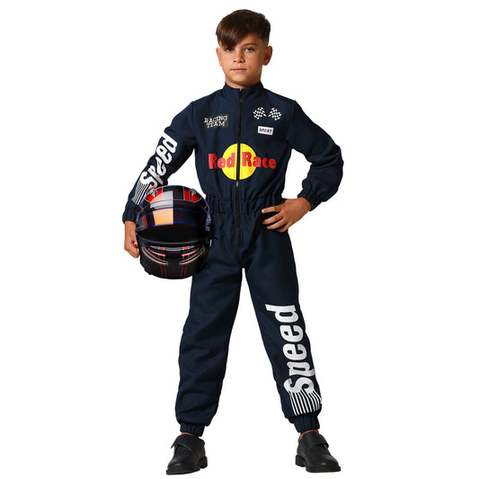 Costume da Pilota di Formula 1 Blu per bambino