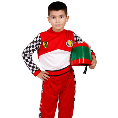 Costume da Pilota Formula 1 Quadri per bambini