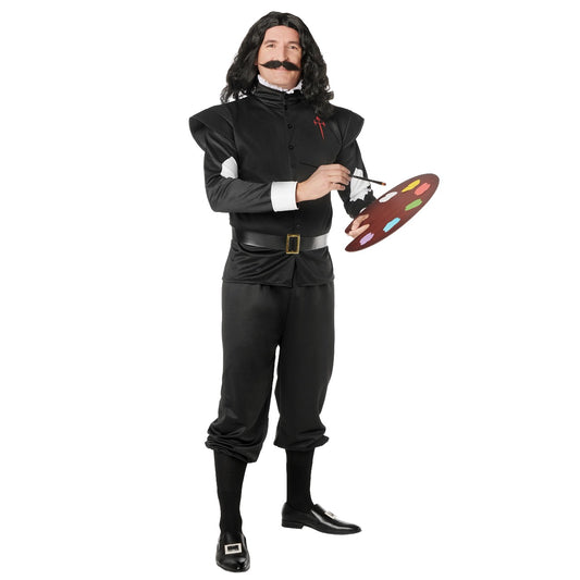 Costume da Pittore Velázquez Nero per uomo