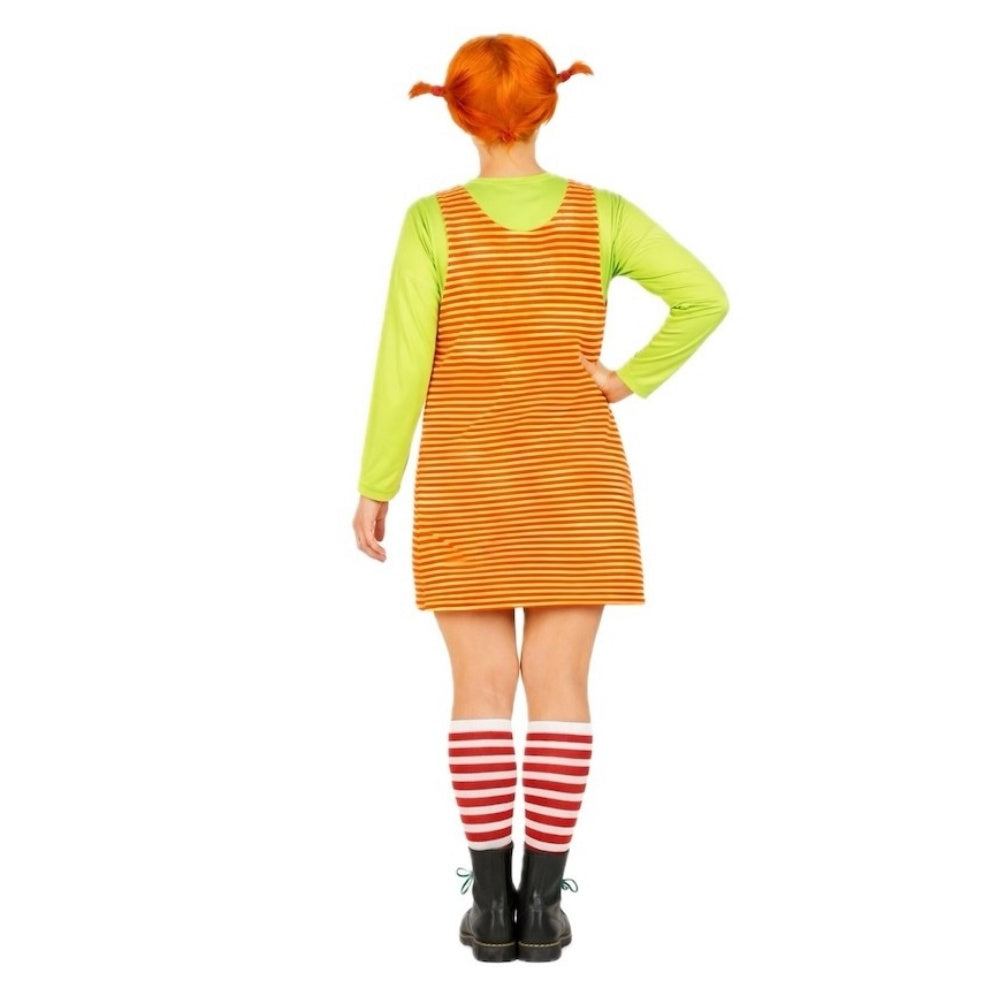 Costume da bambina Sbarazzina a Righe per donna