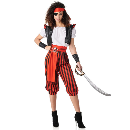 Costume da pirata con un occhio solo per donna