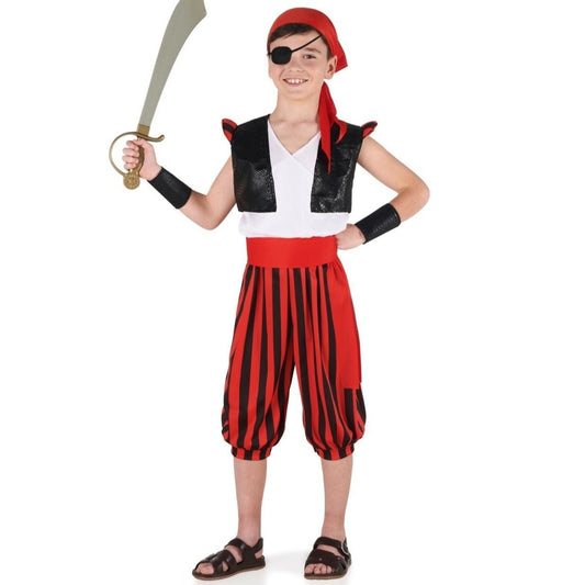 Costume da pirata con un occhio solo per bambino