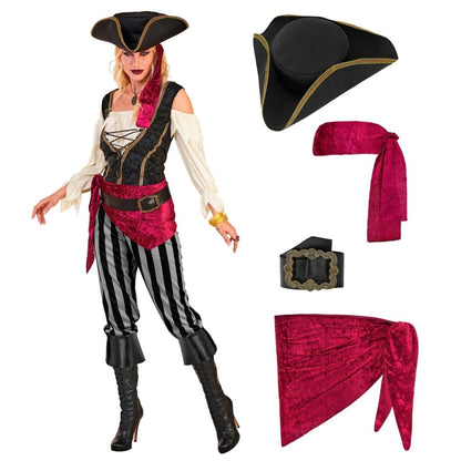 Costume da Piratessa Fusciacca per donna