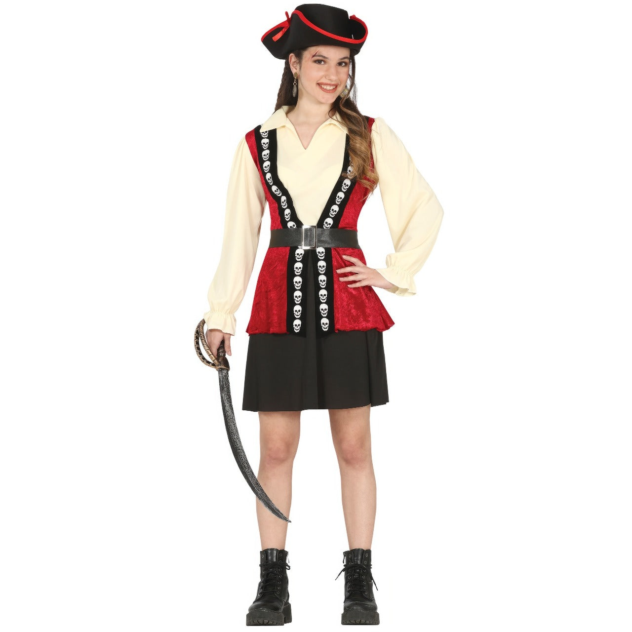 Costume da Teschi Pirata Coraggiosi per adolescenti