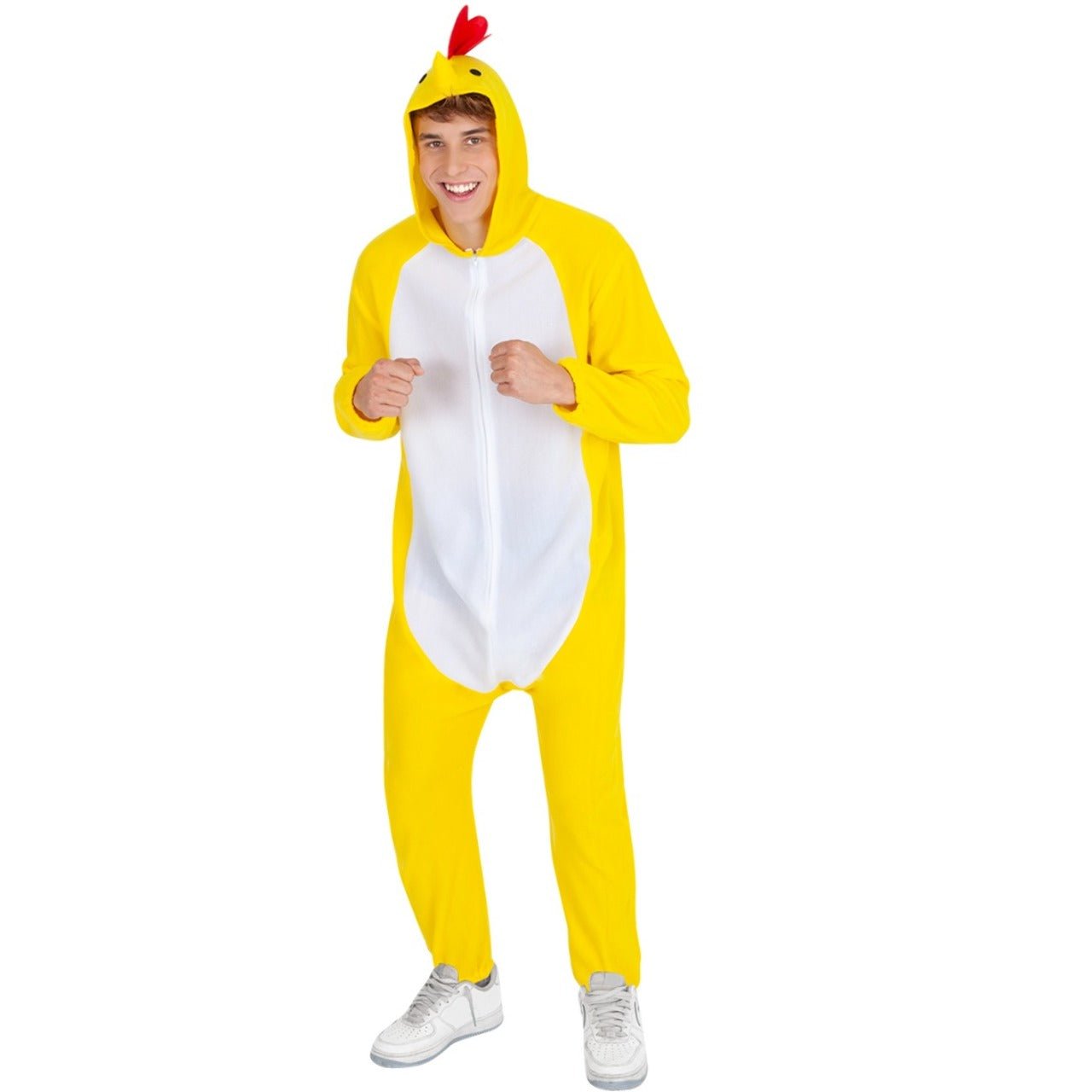 Costume da gallina divertente per adulto