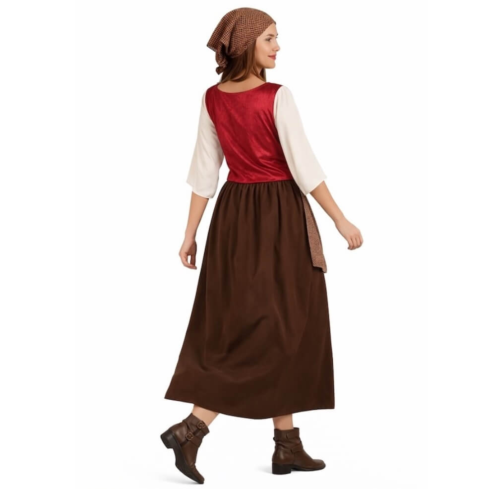 Costume Marrone da Locandiera per donna