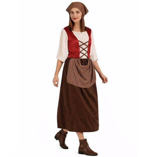 Costume Marrone da Locandiera per donna