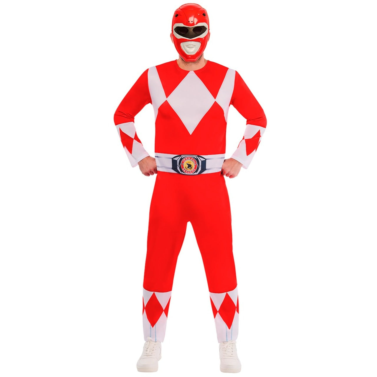 Costume da Power Ranger™ rosso per adulto