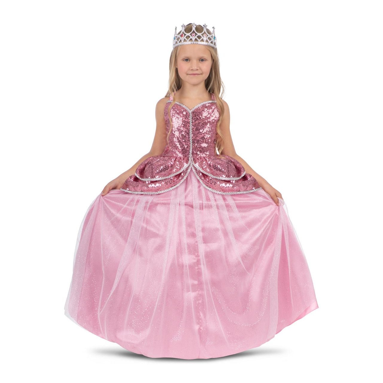 Costume da Principessa Rosa deluxe per bambina