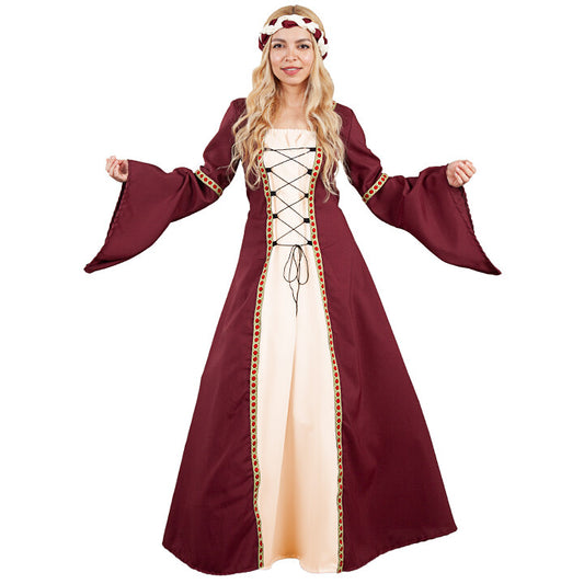 Costume da Regina medievale Bianca per donna