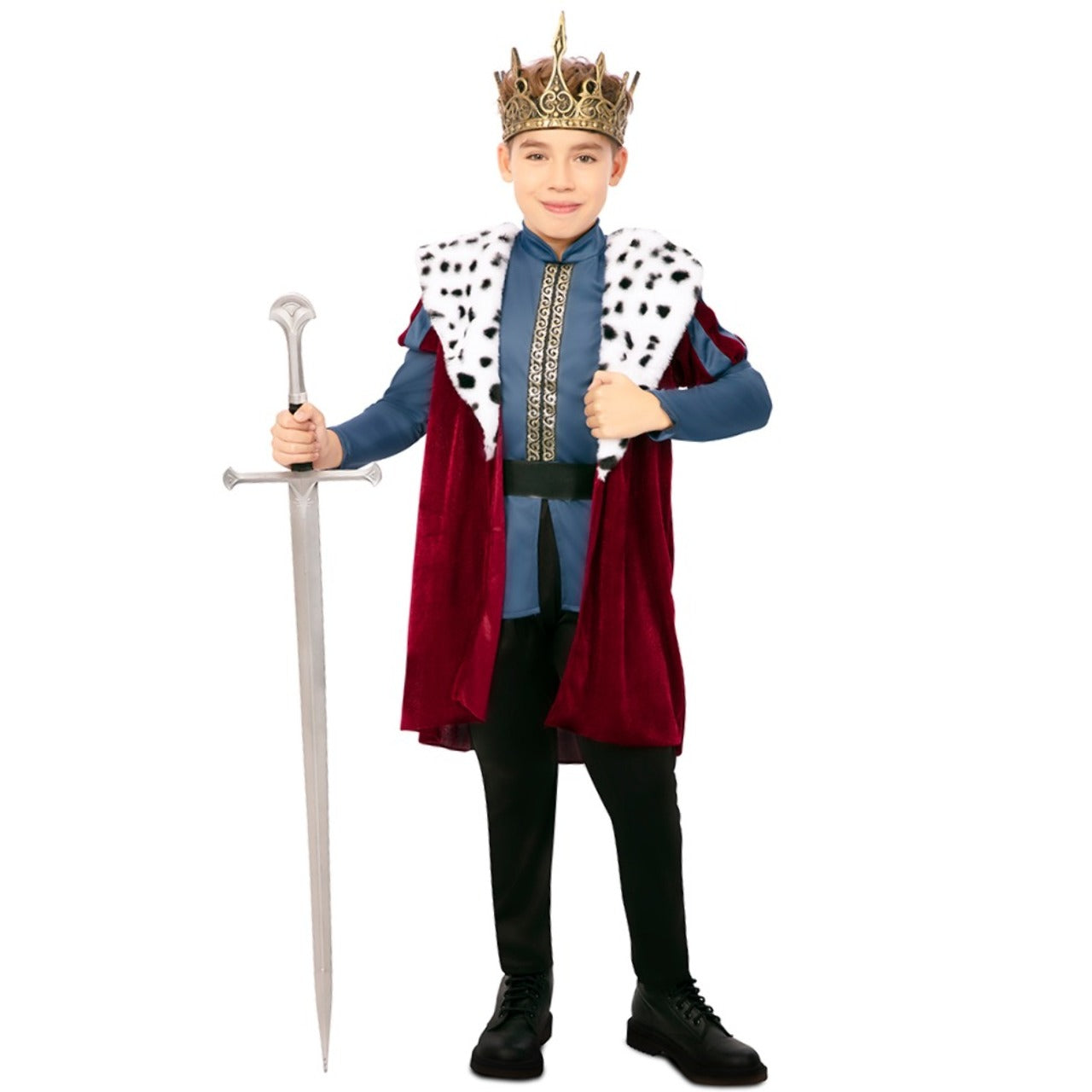 Costume da Re Medievale deluxe per bambino