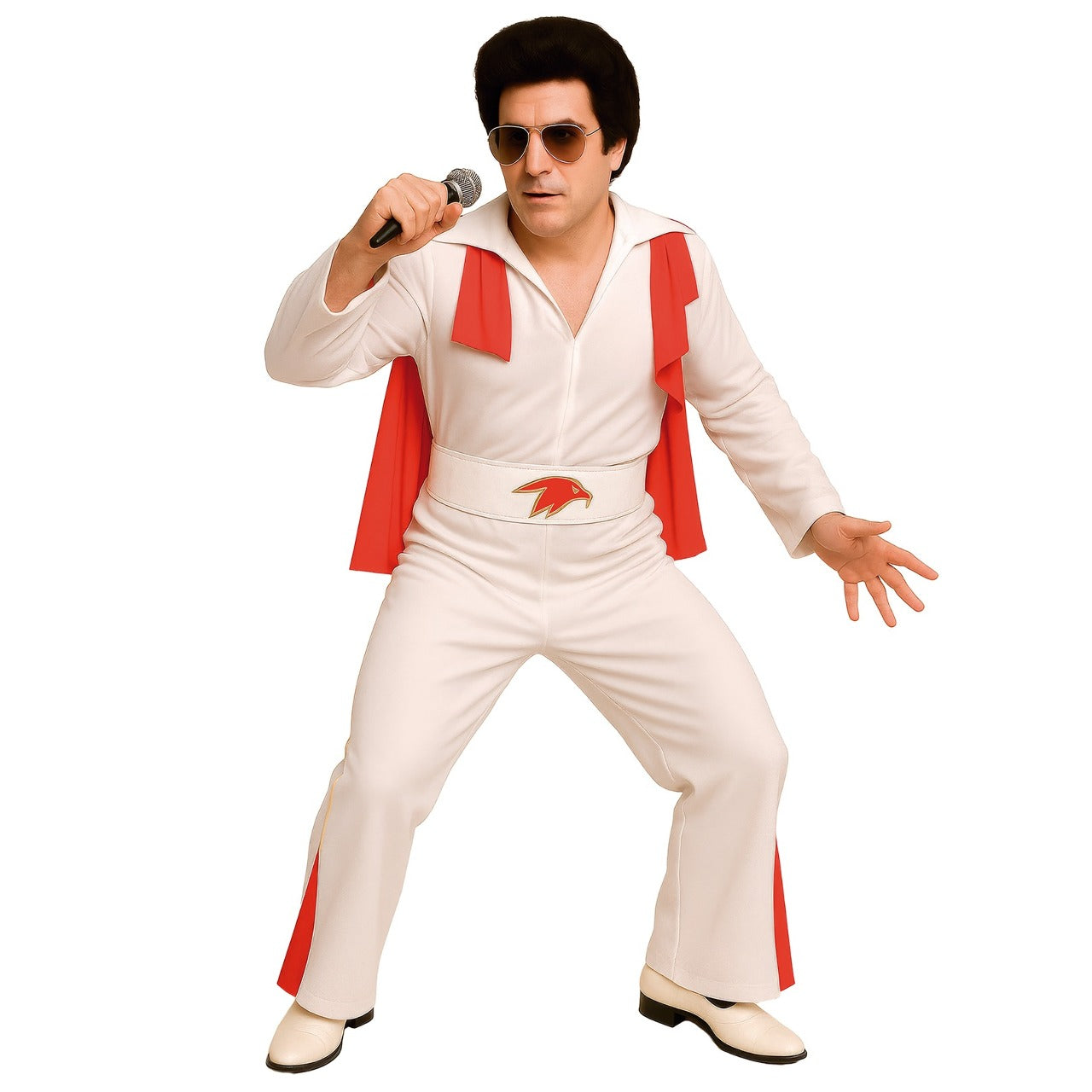 Costume da Re del Rock Mantello per uomo