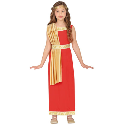 Costume Romana Rosso per bambina