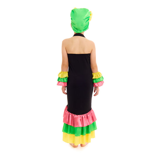 Costume da Rumbera Colorato per bambina