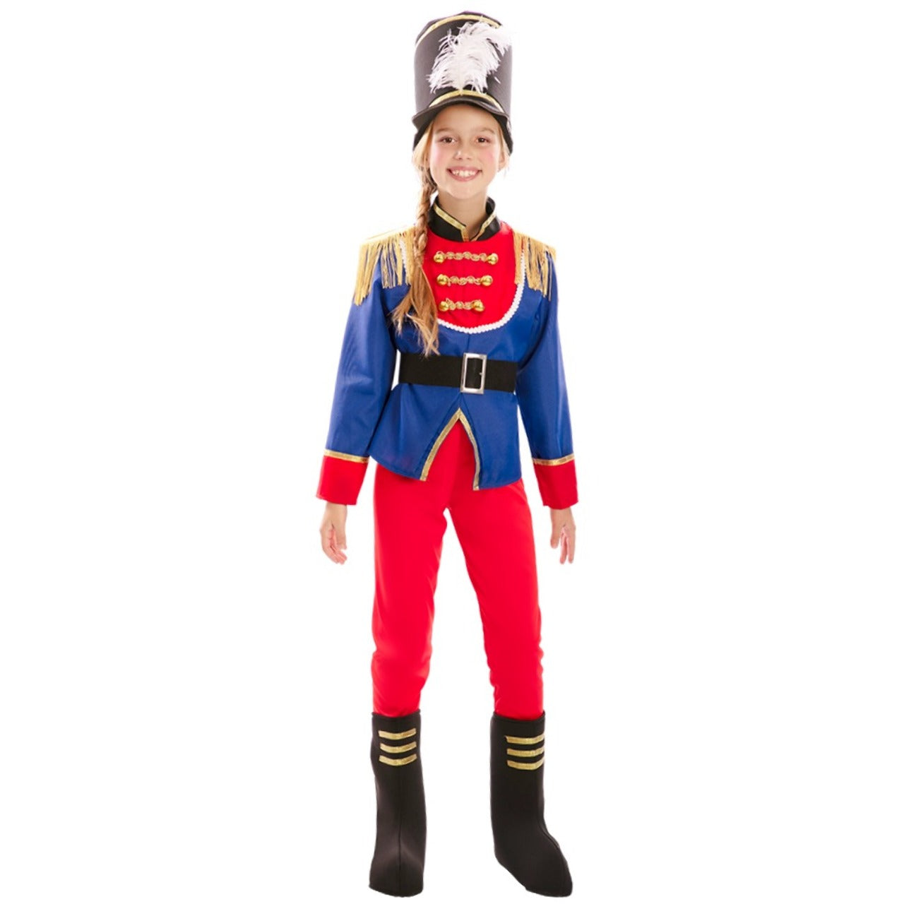 Costume da Soldato Schiaccianoci con frange per bambina