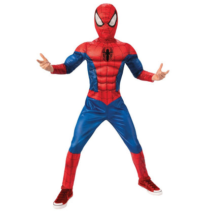 Costume da Spiderman™ Black Line Muscoloso per bambino