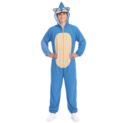 Costume da Super Riccio Blu per adulto