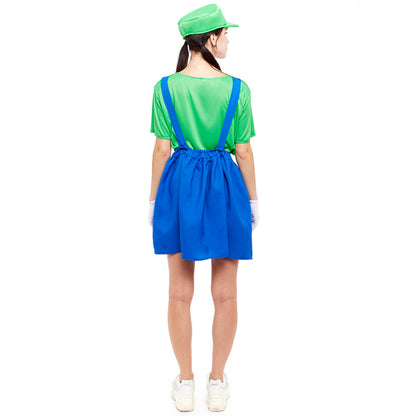 Cappellino per costume da Super Luigi per donna