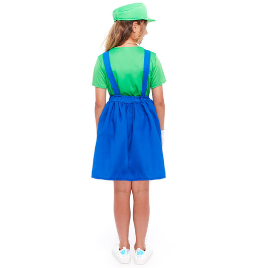 Cappellino del costume di Super Luigi per bambina