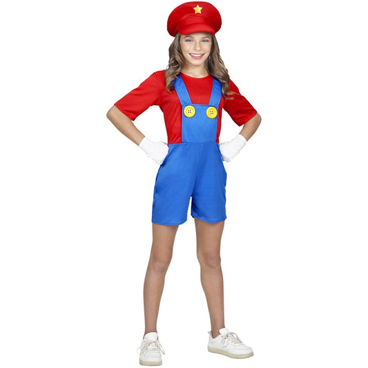 Costume da videogioco Super Mario per bambina