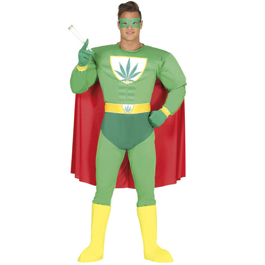 Costume da Supereroe Marijuana per adulto