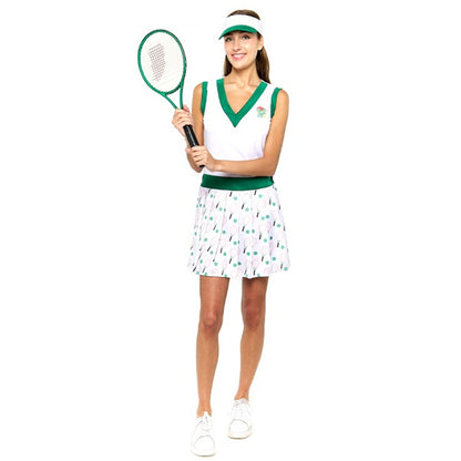 Costume da tennista retrò da donna
