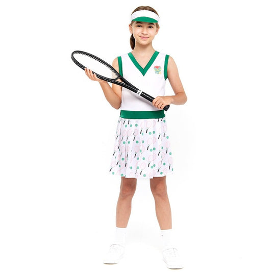Costume da tennista retrò per bambina