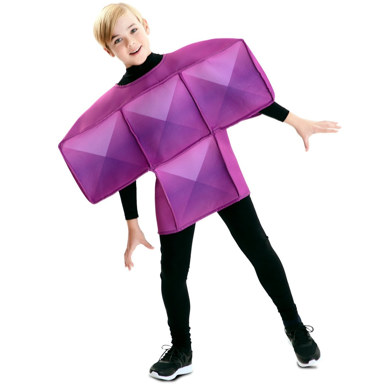 Costume da Tetris viola per bambino