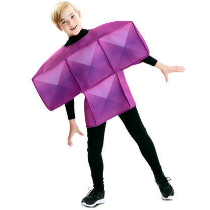 Costume da Tetris viola per bambino