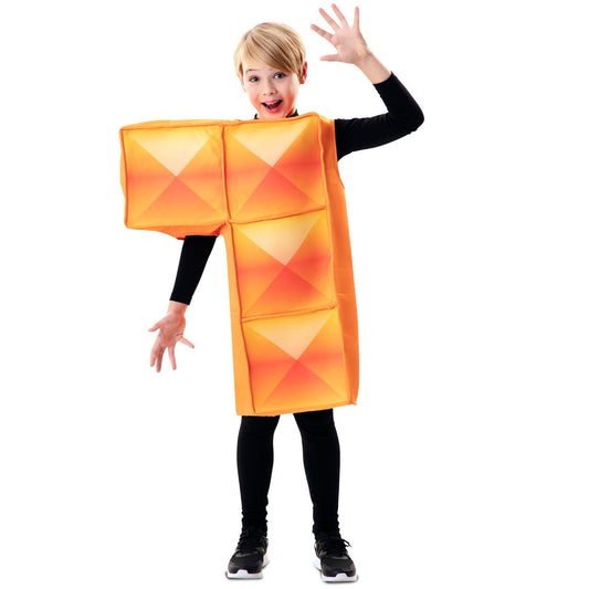 Costume da Tetris arancione per bambini