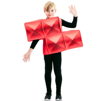 Costume da Tetris rosso per bambino