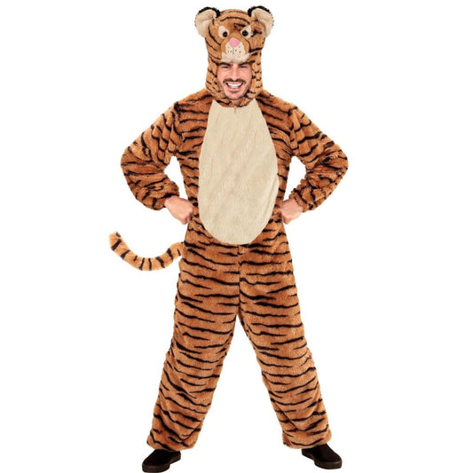 Costume da tigre in peluche per adulto