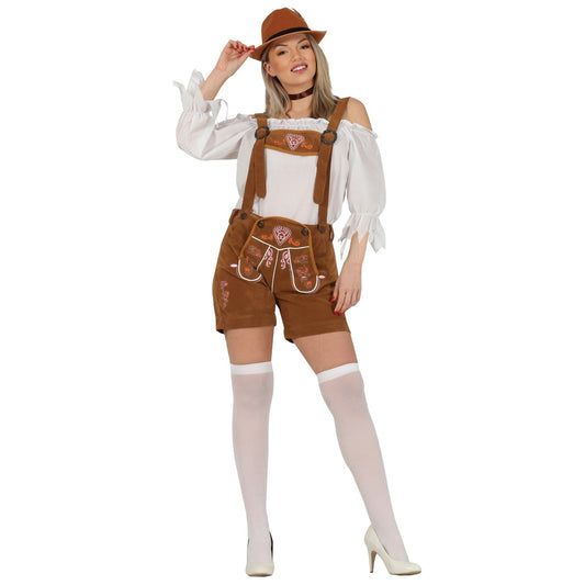 Costume Zip Line marrone per donna