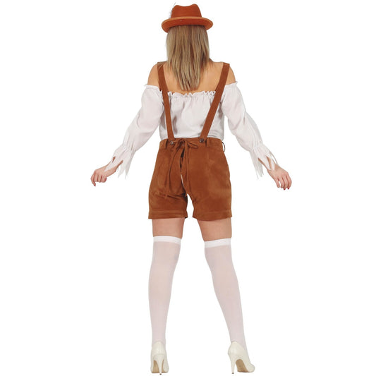 Costume Zip Line marrone per donna