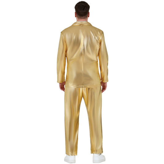 Costume da uomo in oro metallizzato