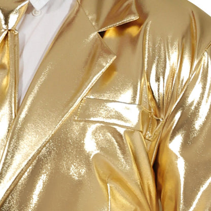 Costume da uomo in oro metallizzato