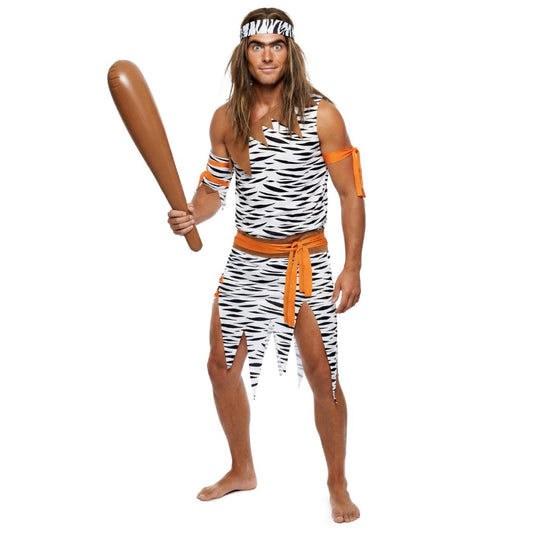 Costume da Troglodita Zebra per uomo 