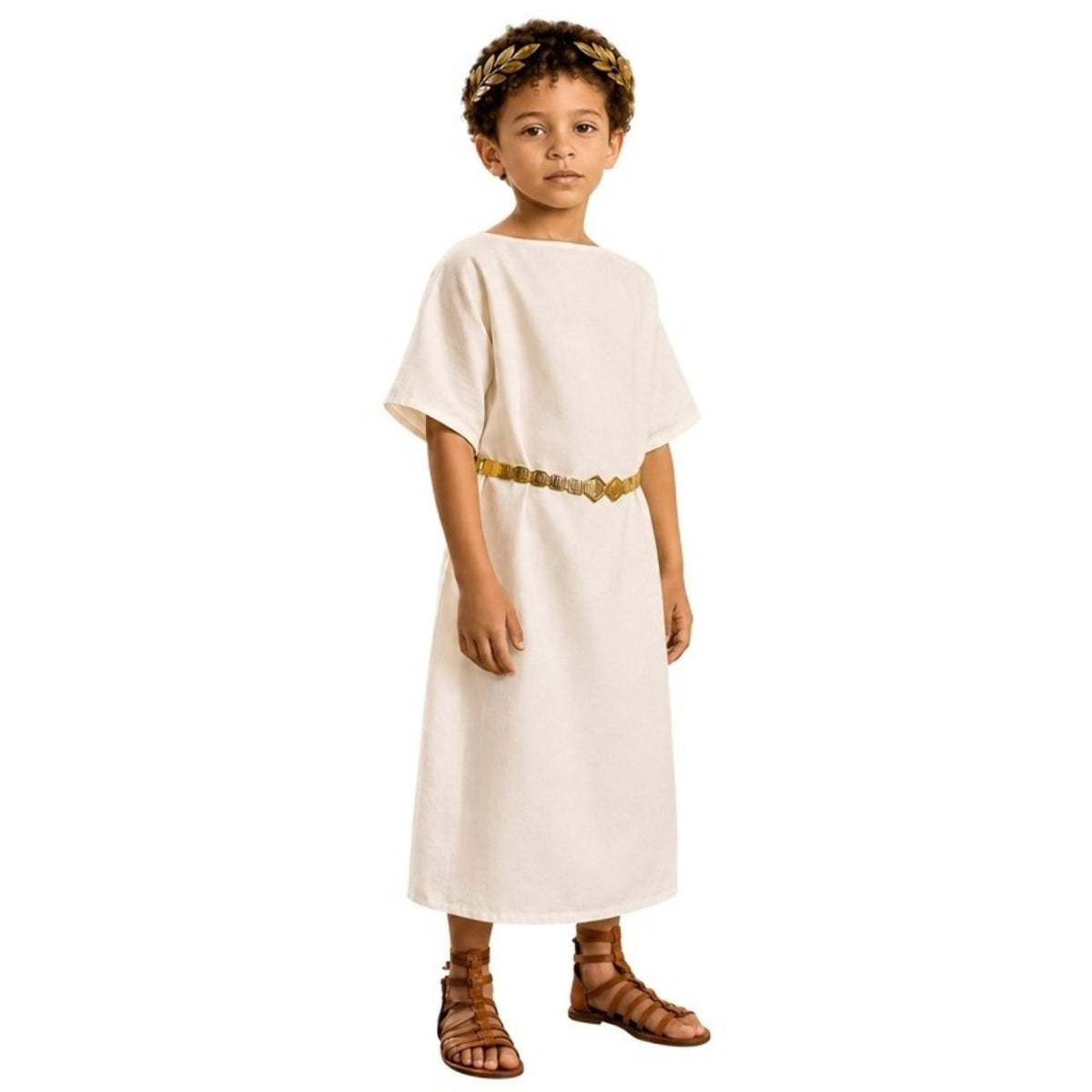 Costume da Tunica Bianca Romana per bambino