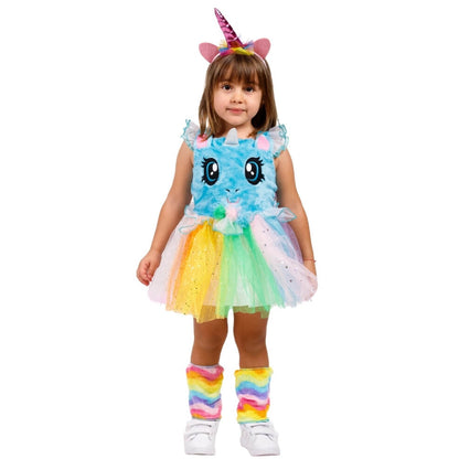 Costume da Unicorno Blu per bambina