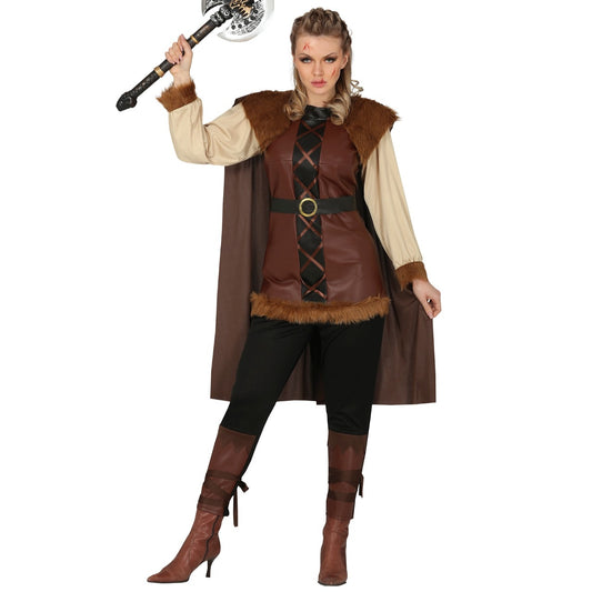 Costume da Vichingo Marrone per donna