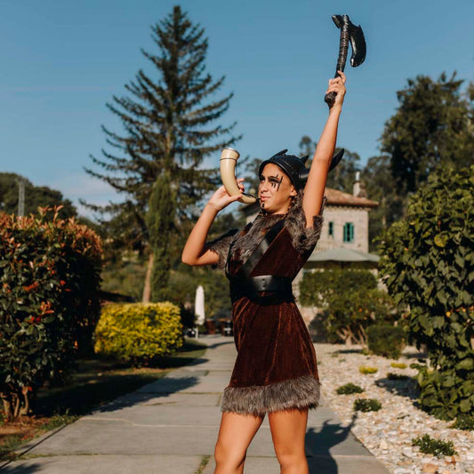 Disfraz vikinga mujer