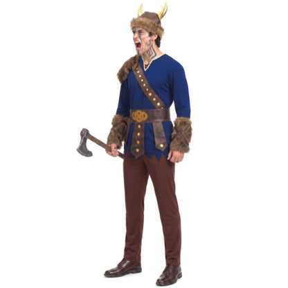 Costume da Vichingo Blu per uomo