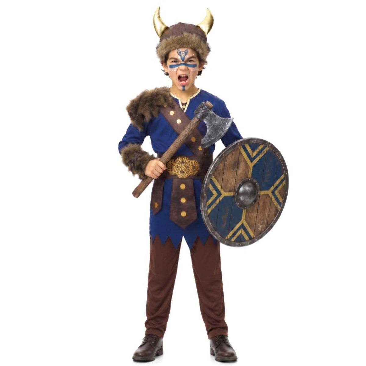 Costume da Vichingo Blu per bambino