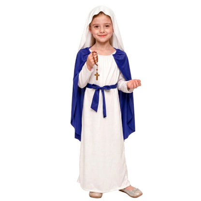 Costume da Vergine Maria bicolore per bambina