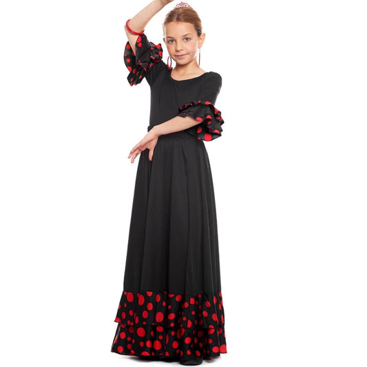 Gonna da flamenca nera per bambini