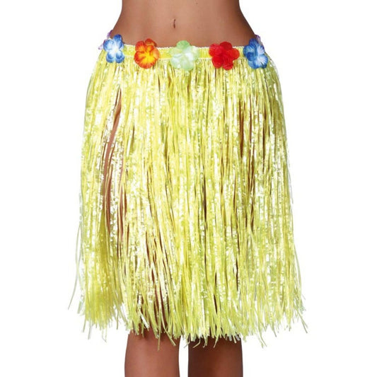 Gonna Hawaiana Gialla Corta